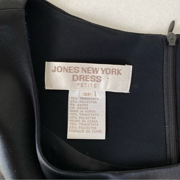 Vintage Formal Black Mini Dress size 8 Petite - Picture 5 of 14